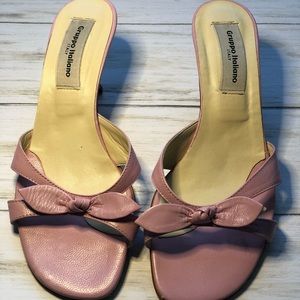 Gruppo Italiano Pink Kitten Heel Sandals